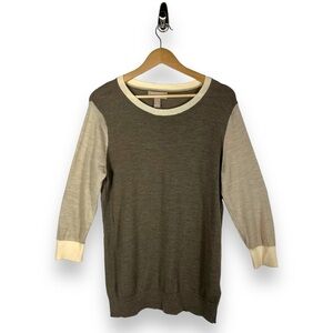 Banana Republic Factory Sweater in Olive and Cream